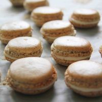 Earl Grey Macarons with Cream Cheese Frosting